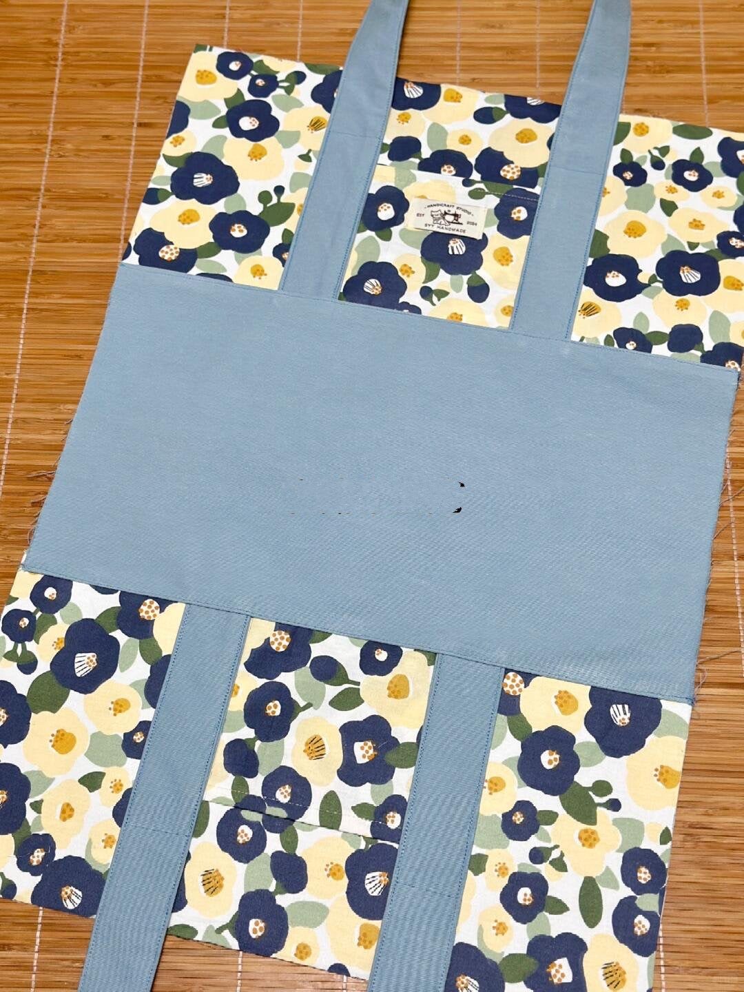 Large Canvas Beach Boat Tote Bag Sewing Pattern Easy Beach Bag Pattern with Step by Step Video Tutorial Grocery Bag Sewing Pattern PDF