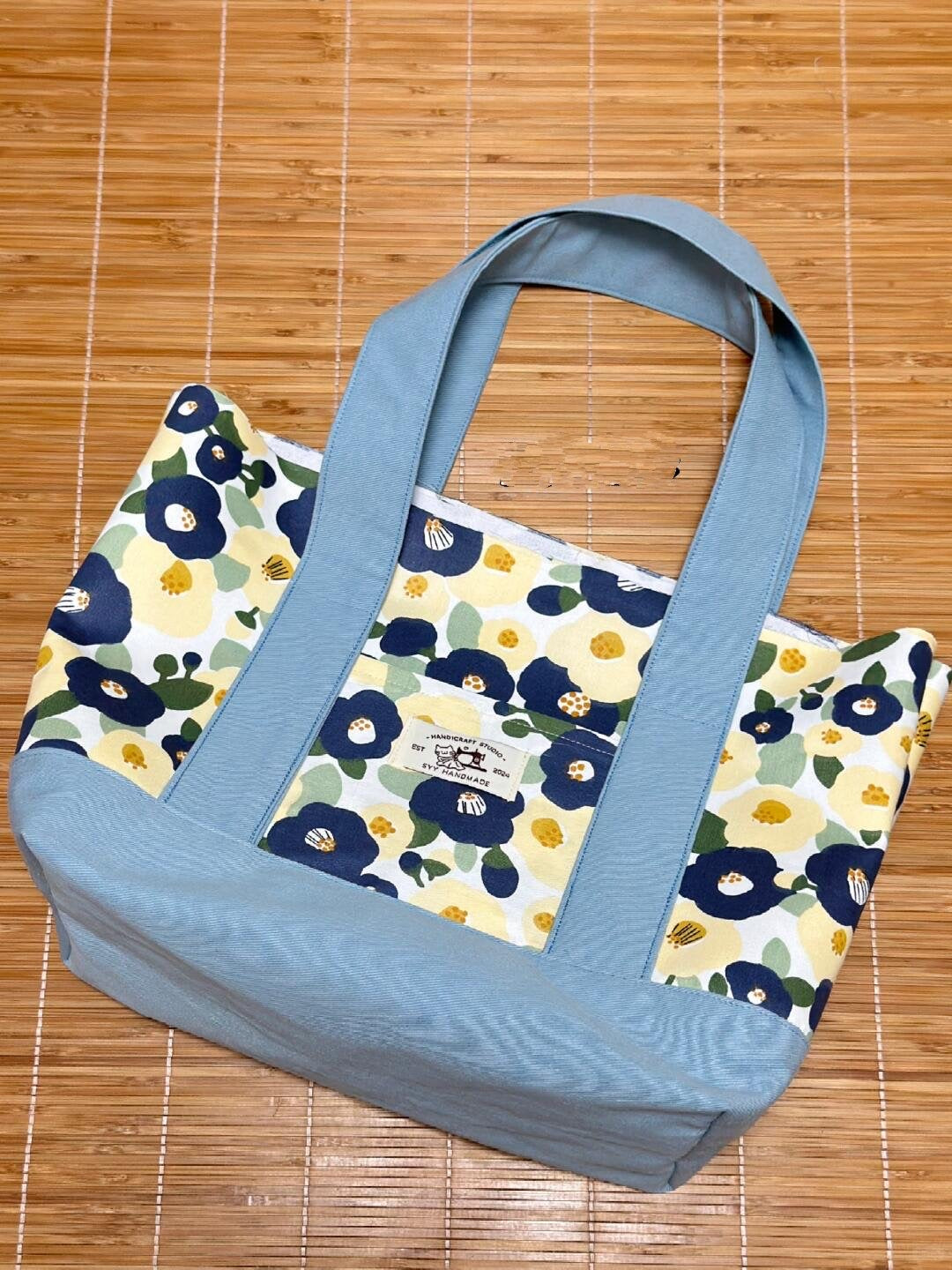 Large Canvas Beach Boat Tote Bag Sewing Pattern Easy Beach Bag Pattern with Step by Step Video Tutorial Grocery Bag Sewing Pattern PDF