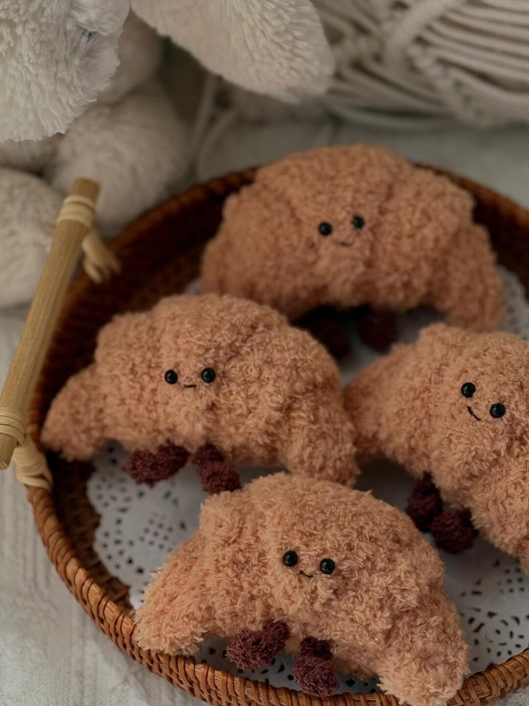 5 Bread and Drink Food Plushie Crochet Pattern | Jellycat Inspired Kawaii Food Amigurumi PDF