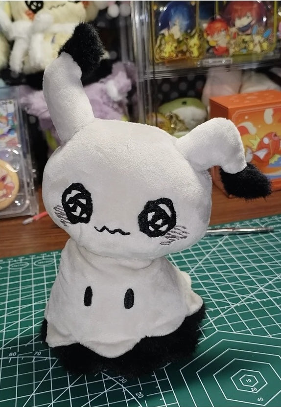Handmade Mimikyu Plush, Cute Pokemon Plushie, Ghost Pokemon Stuffed Animal, Kawaii Plush Toy Gift for Pokemon Fans