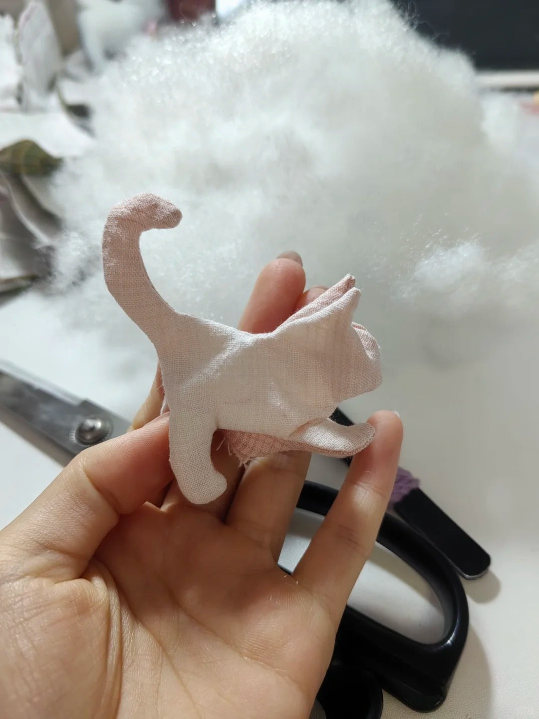 Cat Sewing Pattern PDF Stuffed Plush Cat Tutoria Beginner DIY Soft Toy 2 Size Instant Download
