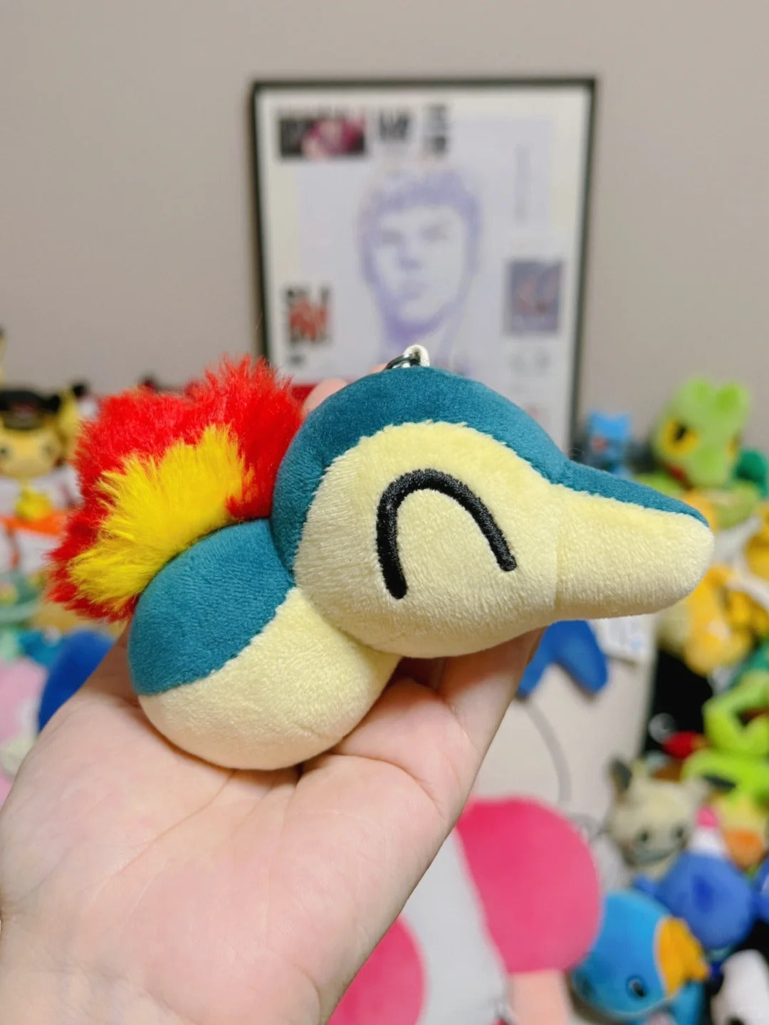 Cyndaquil Sewing Pattern PDF – Pokemon Plushie Keychain Faux Fur Soft Toy