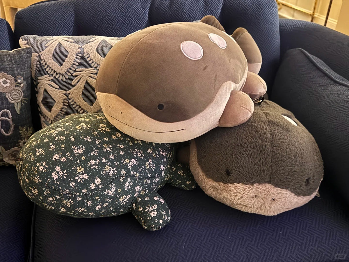 Finished Clodsire plush made with the printable sewing pattern