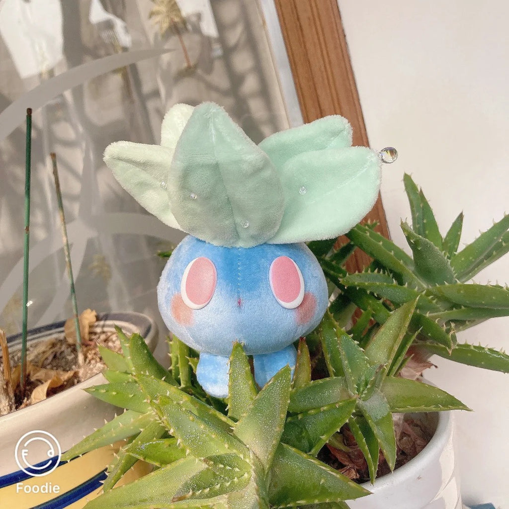 Oddish plushie sewing pattern – handmade Pokémon plush example