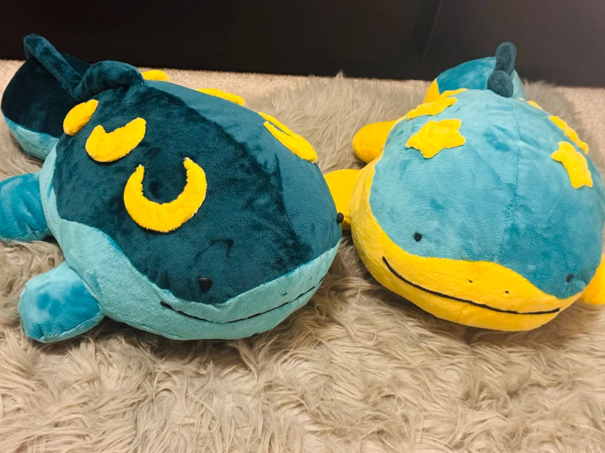 Soft Clodsire plush displayed after sewing and stuffing