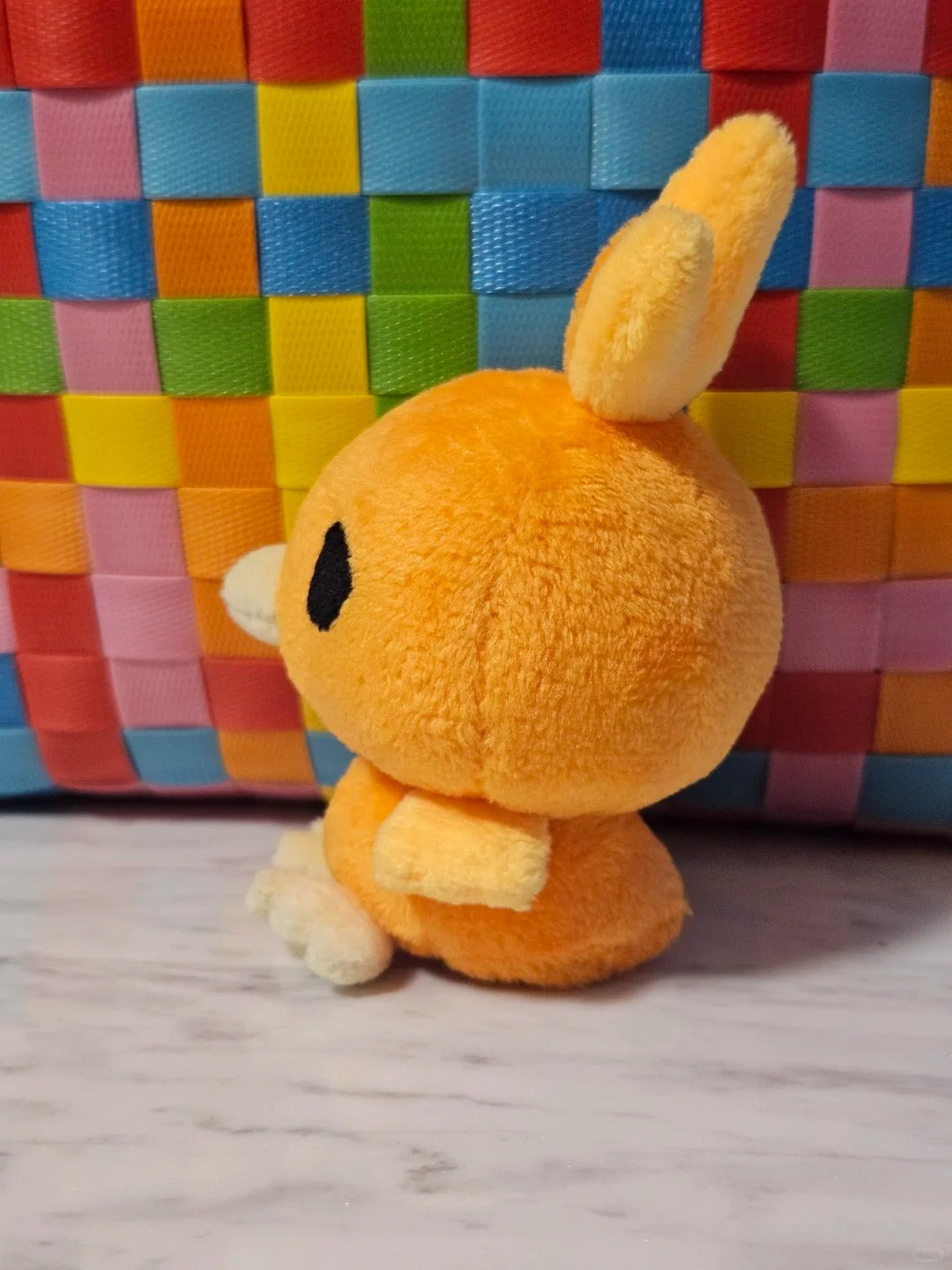 Torchic plush sewing pattern 3 – handmade Pokémon plushie DIY project