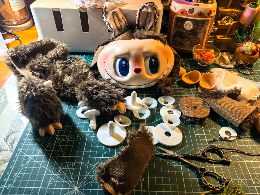 Labubu / Zimomo Sewing Pattern (38cm Plush) + Beginner Video Tutorial | DIY Large Plush Toy Pattern