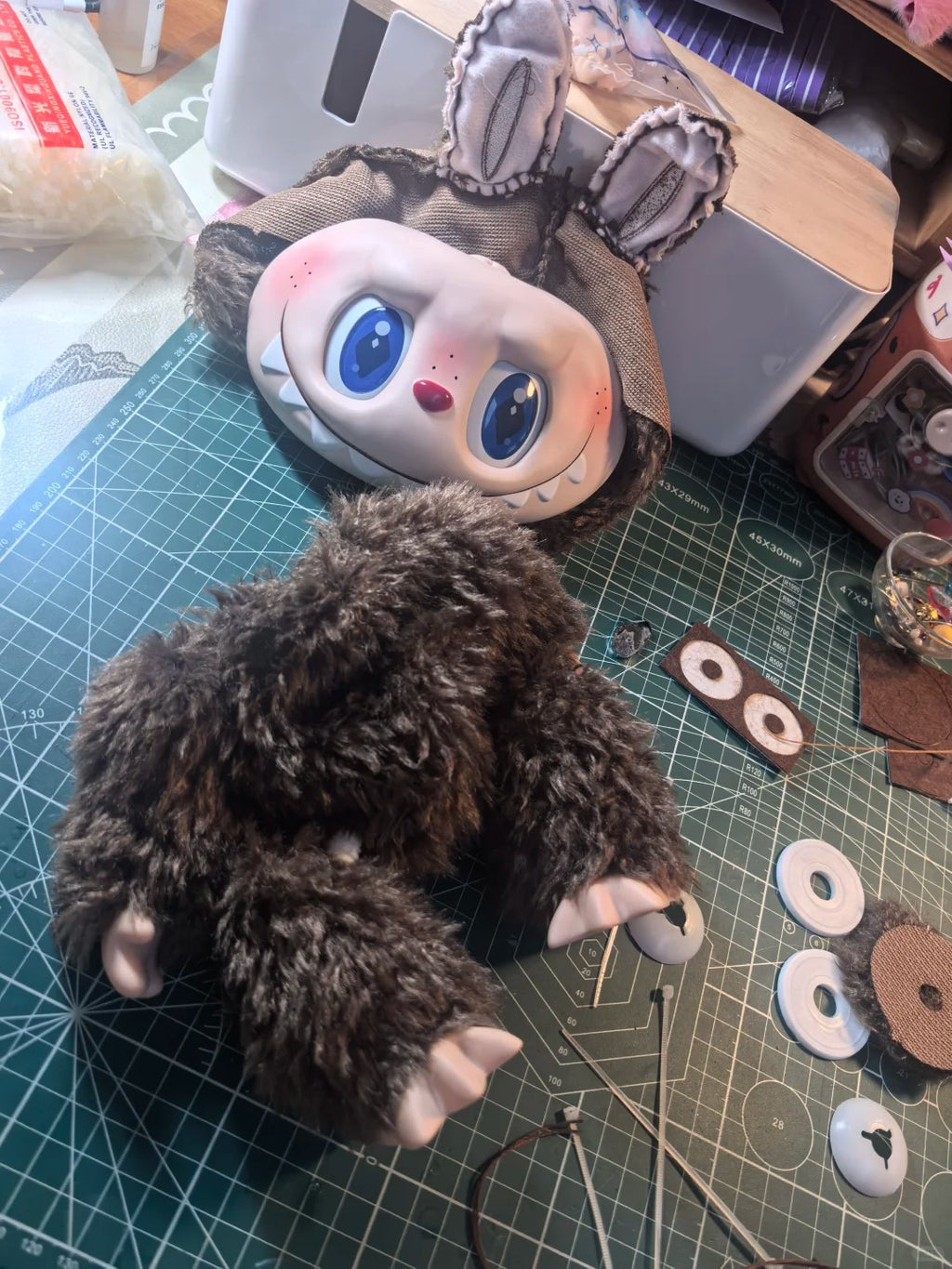 Labubu / Zimomo Sewing Pattern (38cm Plush) + Beginner Video Tutorial | DIY Large Plush Toy Pattern