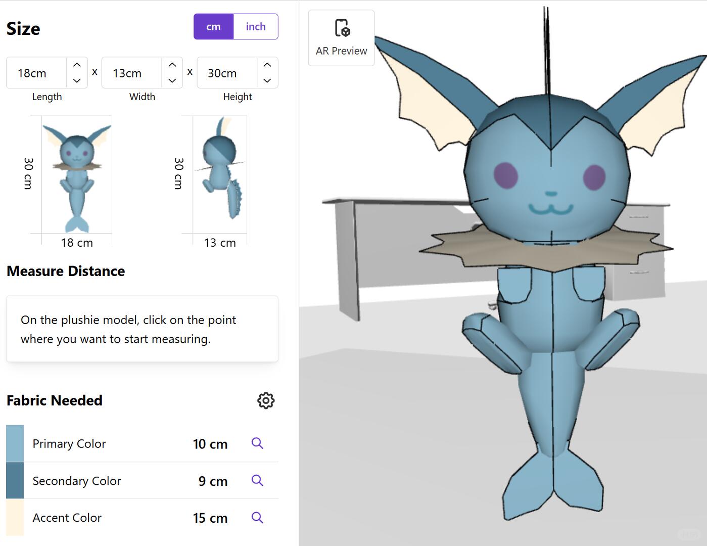 Vaporeon Sewing Pattern PDF, Pokemon Plushie Pattern, Eeveelution Plushie Bag Charm DIY, Kawaii Pokemon Softie, Vaporeon Keychain Pattern, Anime Plush Gift, Cute Things to Sew, Instant Download