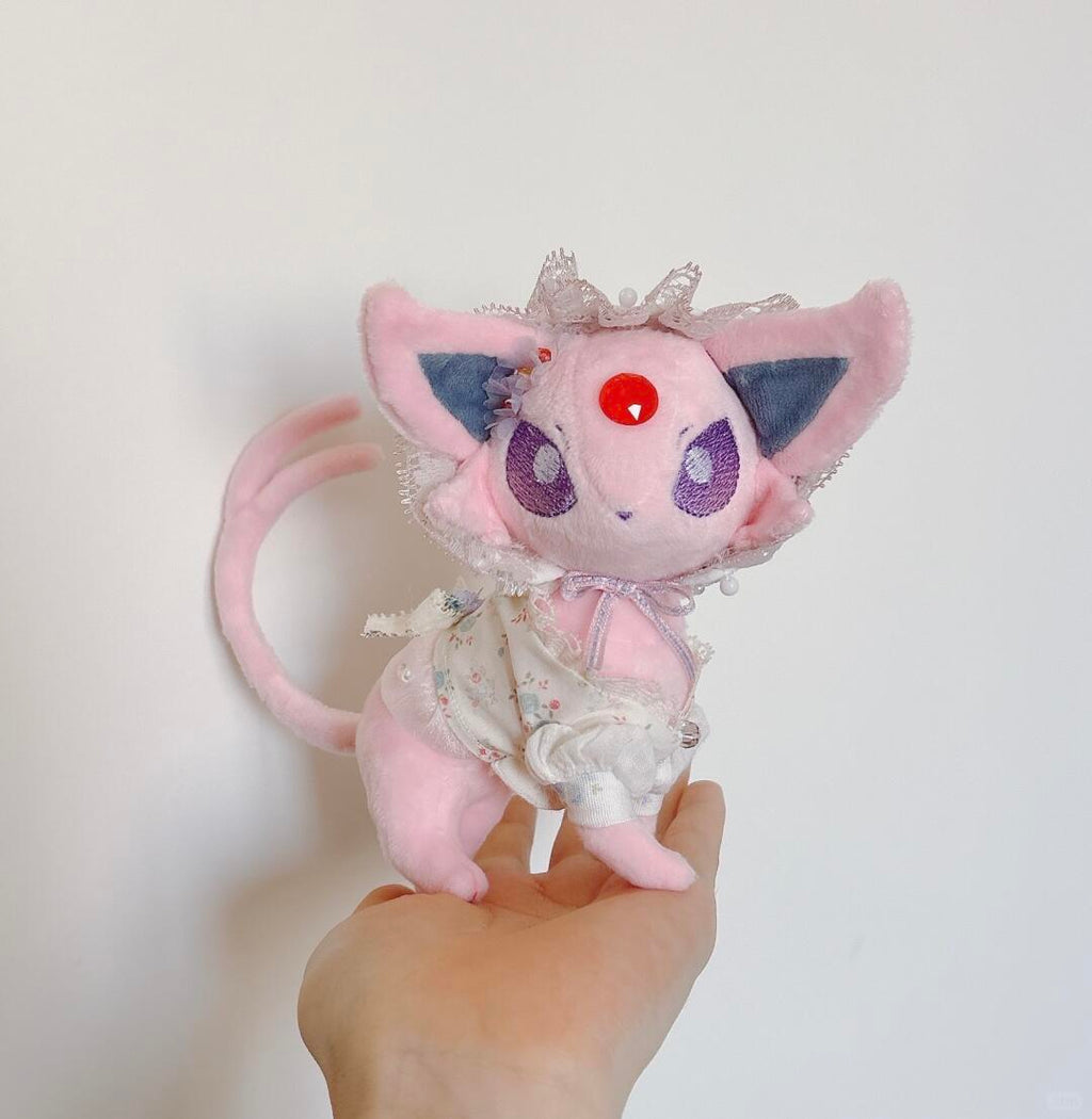Eevee Sewing Pattern PDF Kawaii Pokemon Plush Bag Charm Handmade Gift for Pokemon Lover and Cute Things to Sew Instant Download