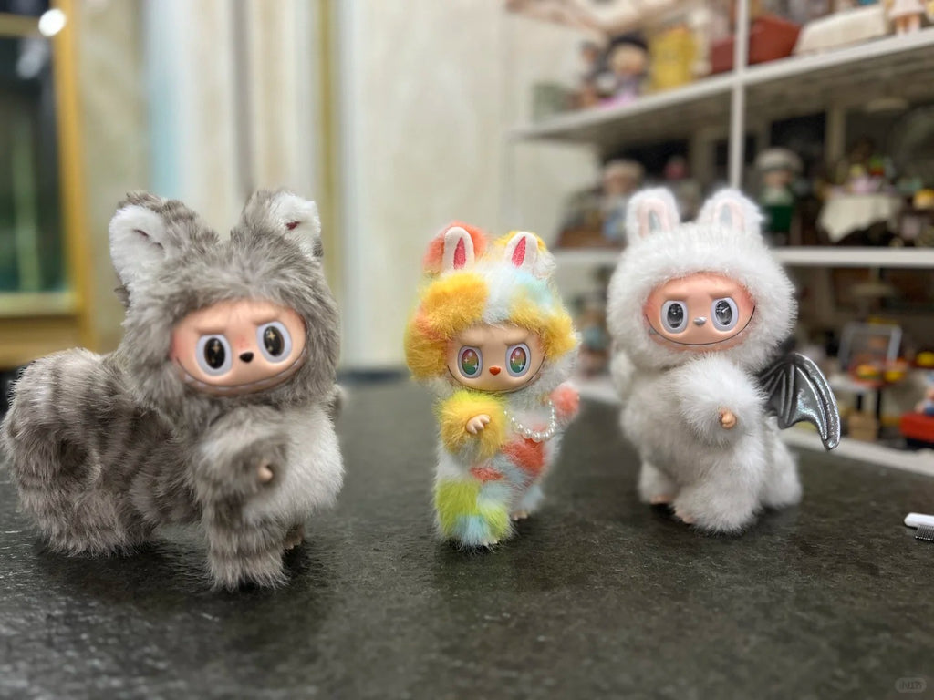 Cat Labubu Sewing Pattern PDF + Video Tutorial – DIY Cute Monster Plush Toy Pattern