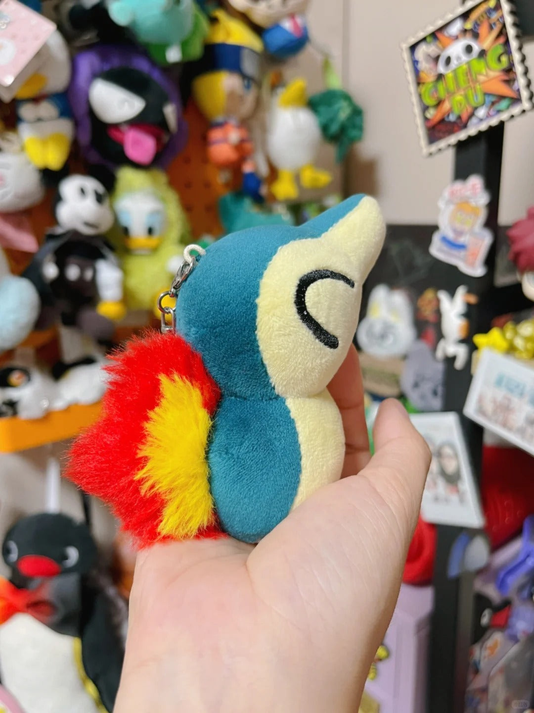 Cyndaquil Sewing Pattern PDF – Pokemon Plushie Keychain Faux Fur Soft Toy