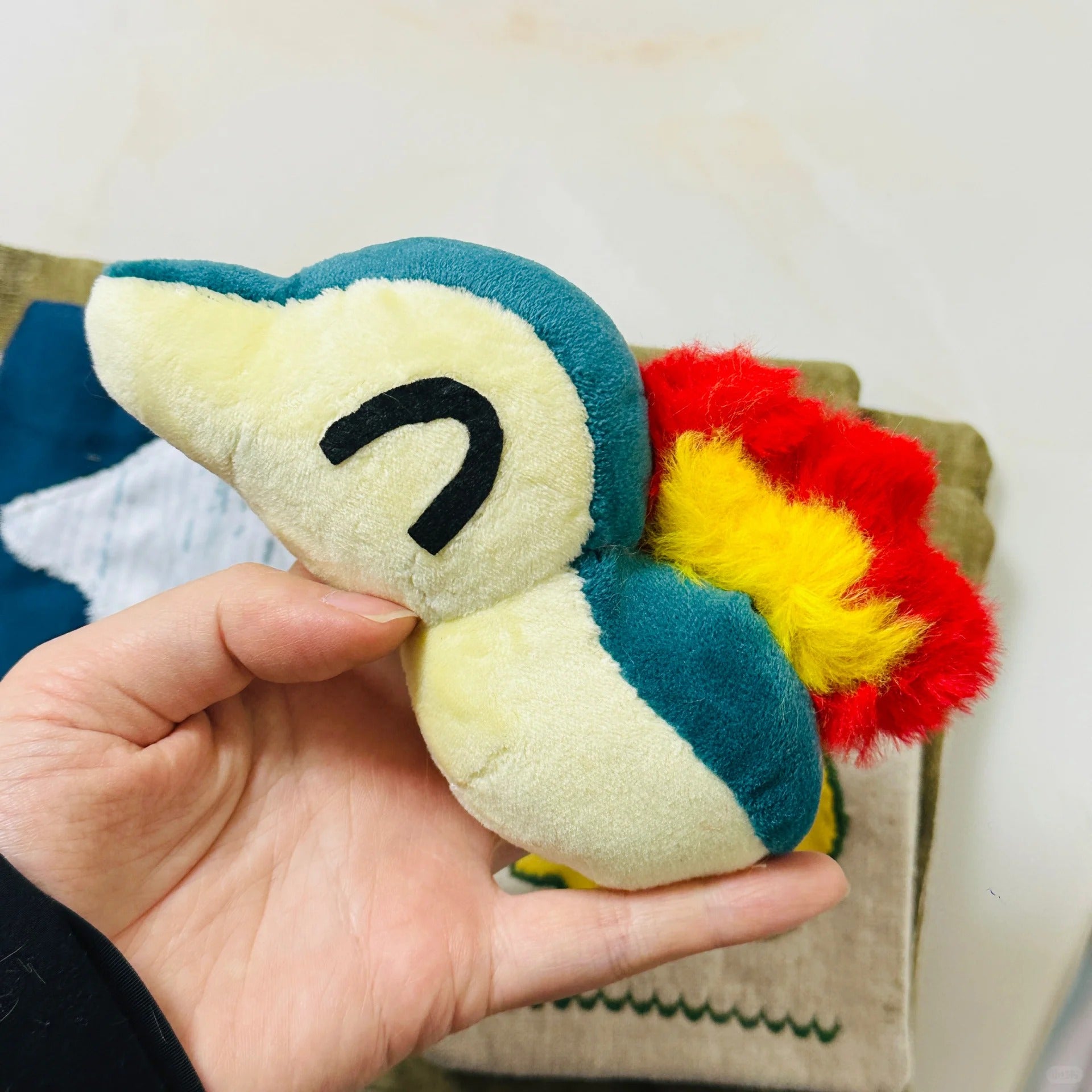 Cyndaquil Sewing Pattern PDF – Pokemon Plushie Keychain Faux Fur Soft Toy
