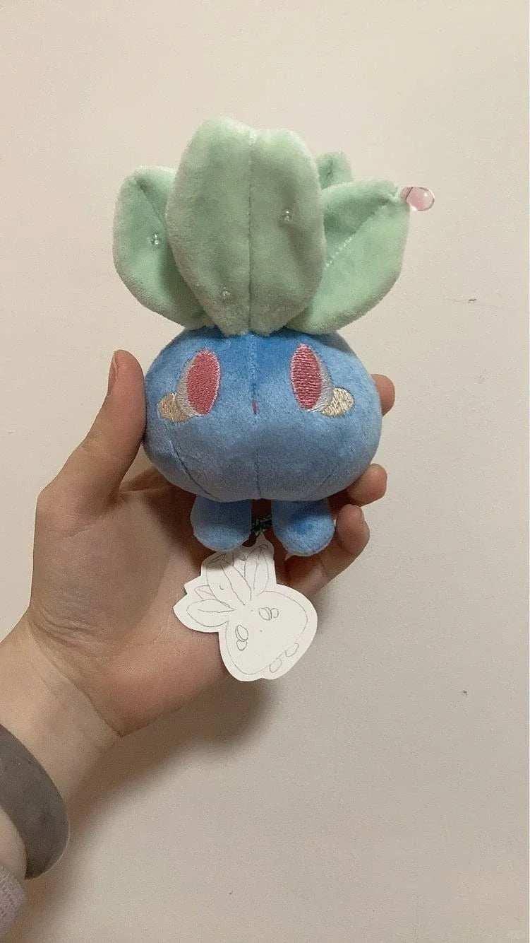 Handmade Oddish plush – Pokémon plushie sewing pattern inspiration