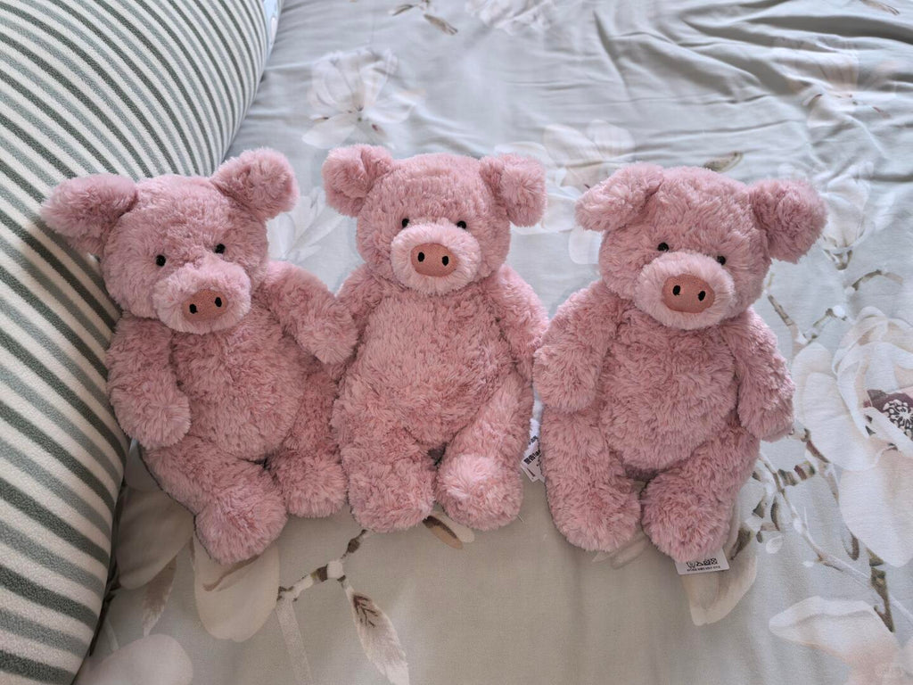 Pig Sewing Pattern PDF Jellycat Style Barnabus Pig Plushie Chubby Kawaii Stuffed Animal Sewing Pattern Instant Download