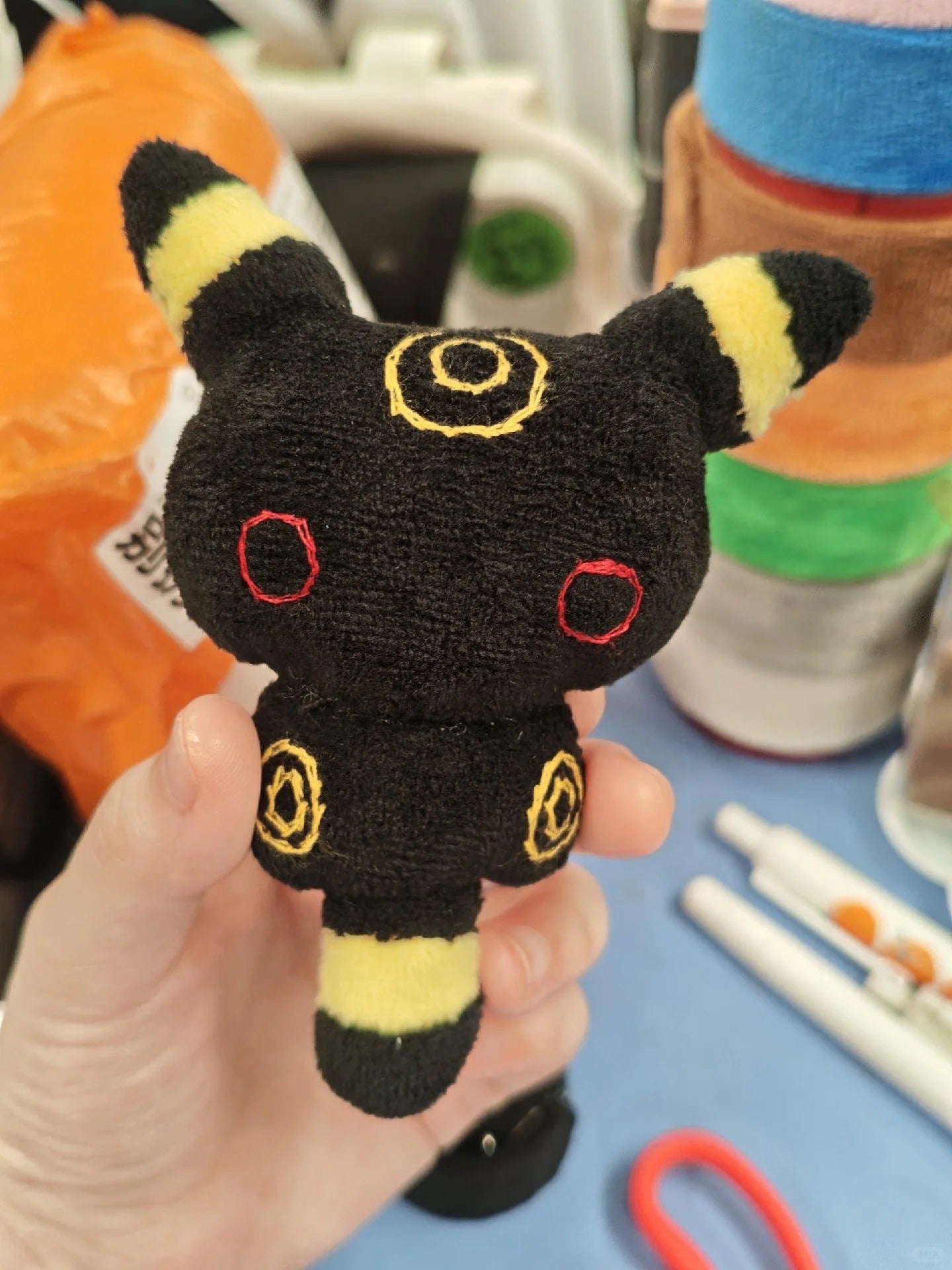 Umbreon Sewing Pattern PDF, Pokemon Plushie Pattern, Eeveelution Bag Charm DIY, Kawaii Dark Type Pokemon Softie, Umbreon Keychain Pattern, Anime Plush Gift, Cute Things to Sew, Instant Download
