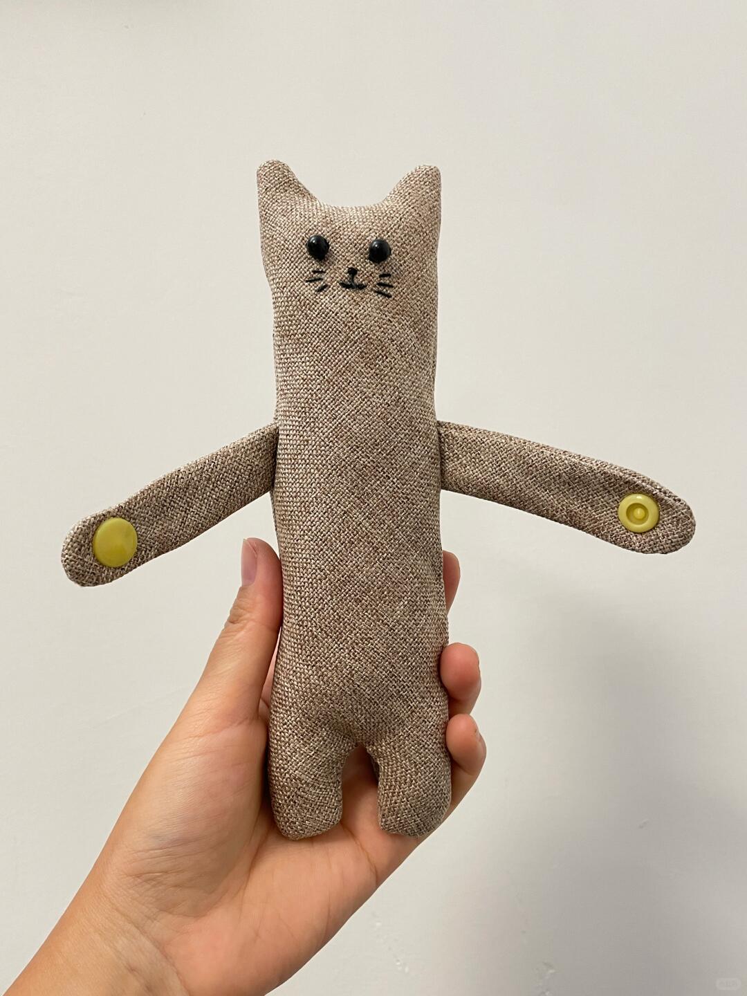 Hugging Cat Plush Sewing Pattern PDF | Black Cat Stuffed Animal DIY with tutorail | Fluffy Toy | Cat Plush | Curtain Tieback | Cute Decor