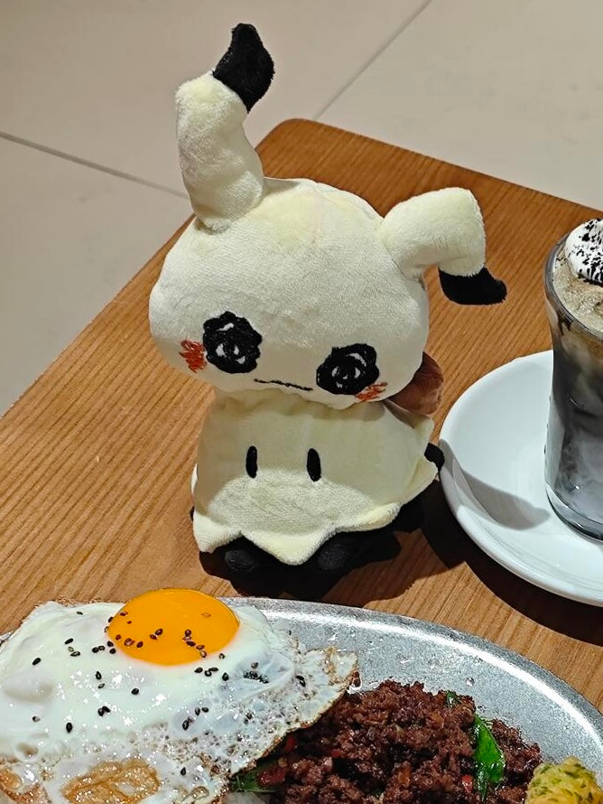 Handmade Mimikyu Plush, Cute Pokemon Plushie, Ghost Pokemon Stuffed Animal, Kawaii Plush Toy Gift for Pokemon Fans