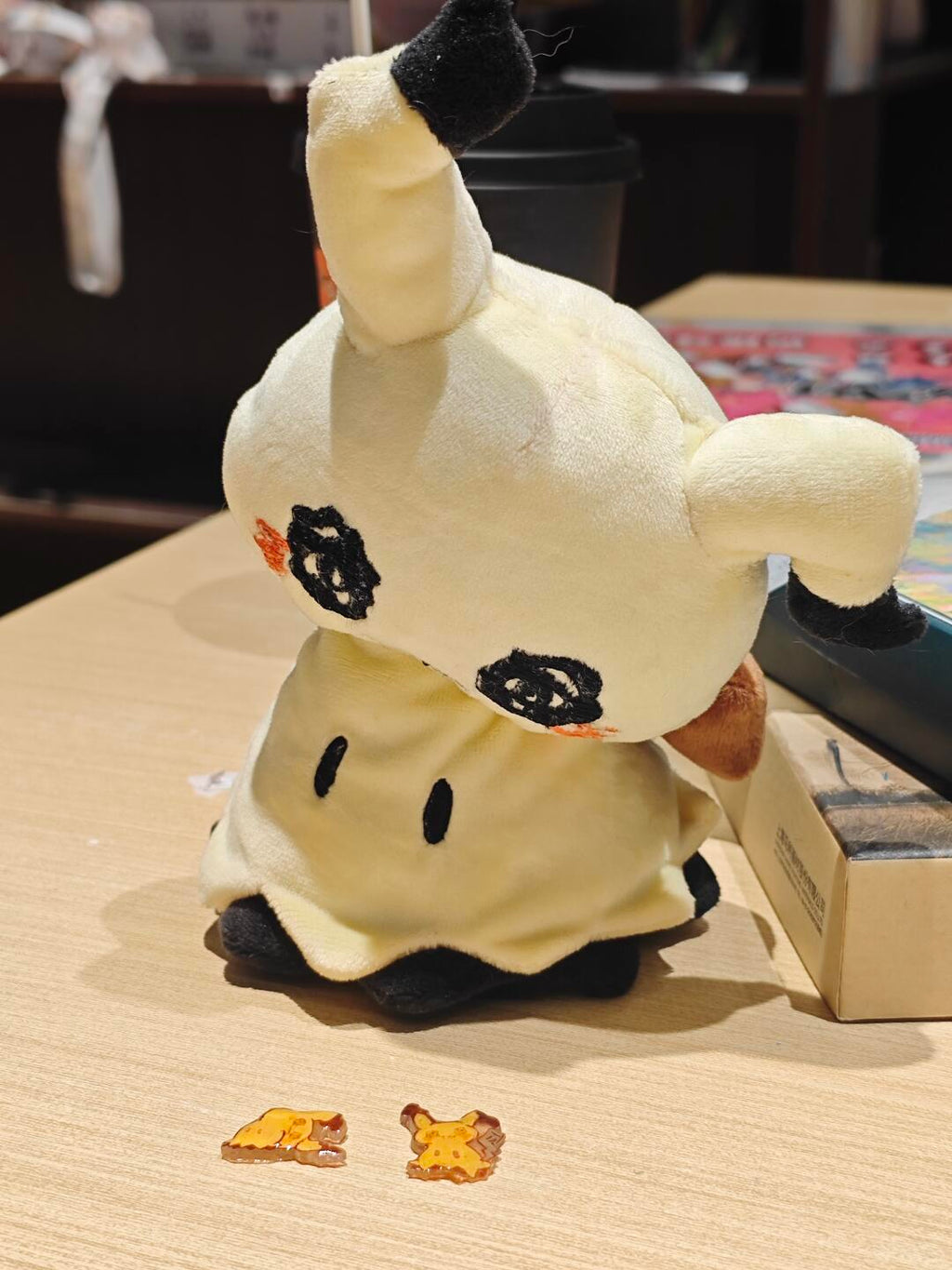 Handmade Mimikyu Plush, Cute Pokemon Plushie, Ghost Pokemon Stuffed Animal, Kawaii Plush Toy Gift for Pokemon Fans