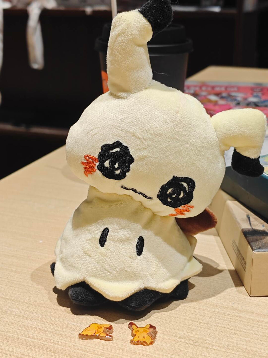 Handmade Mimikyu Plush, Cute Pokemon Plushie, Ghost Pokemon Stuffed Animal, Kawaii Plush Toy Gift for Pokemon Fans