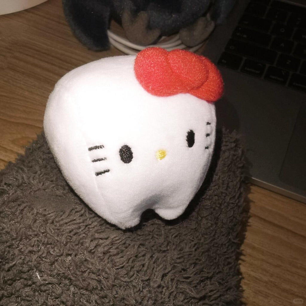 Kawaii Cat Plush Sewing Pattern PDF | Hello Kitty Inspired Round Chubby Cat Face | Sanrio Style Stuffed Toy | Beginner DIY | Instant Download