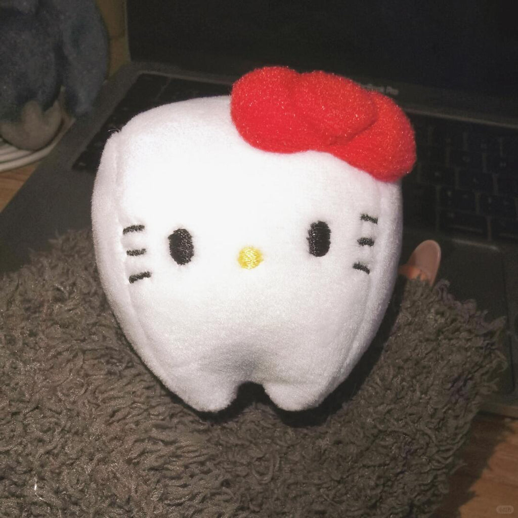 Kawaii Cat Plush Sewing Pattern PDF | Hello Kitty Inspired Round Chubby Cat Face | Sanrio Style Stuffed Toy | Beginner DIY | Instant Download