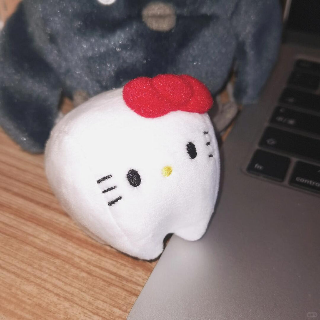 Kawaii Cat Plush Sewing Pattern PDF | Hello Kitty Inspired Round Chubby Cat Face | Sanrio Style Stuffed Toy | Beginner DIY | Instant Download