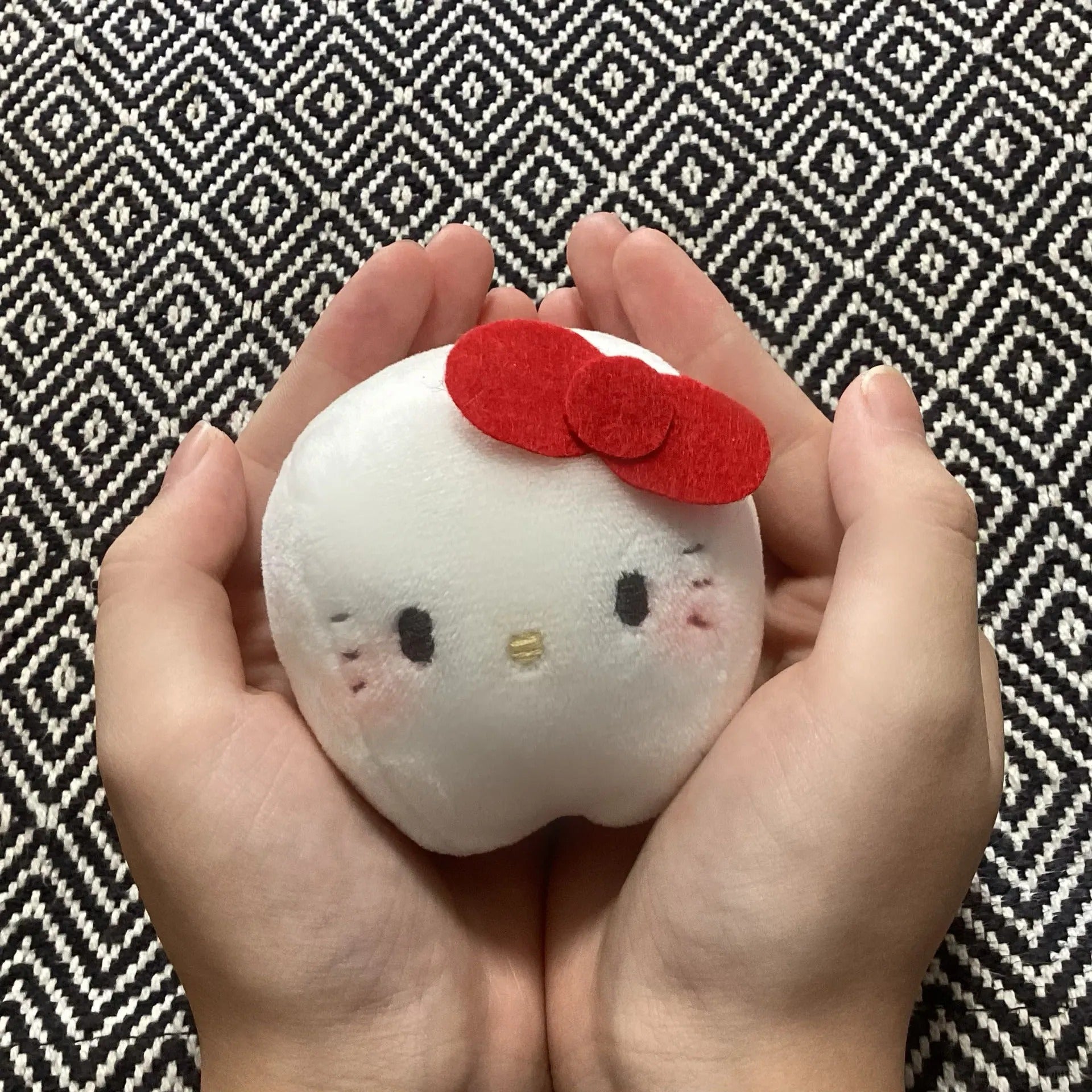 Kawaii Cat Plush Sewing Pattern PDF | Hello Kitty Inspired Round Chubby Cat Face | Sanrio Style Stuffed Toy | Beginner DIY | Instant Download