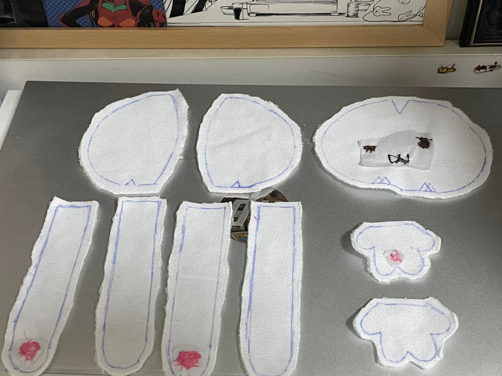 Laundry Rabbit Sewing Pattern PDF – Y2K Coreland-Style Kawaii Plushie Keychain