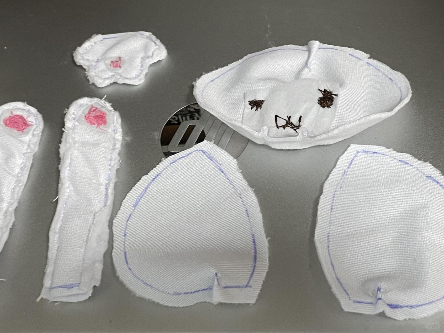 Laundry Rabbit Sewing Pattern PDF – Y2K Coreland-Style Kawaii Plushie Keychain