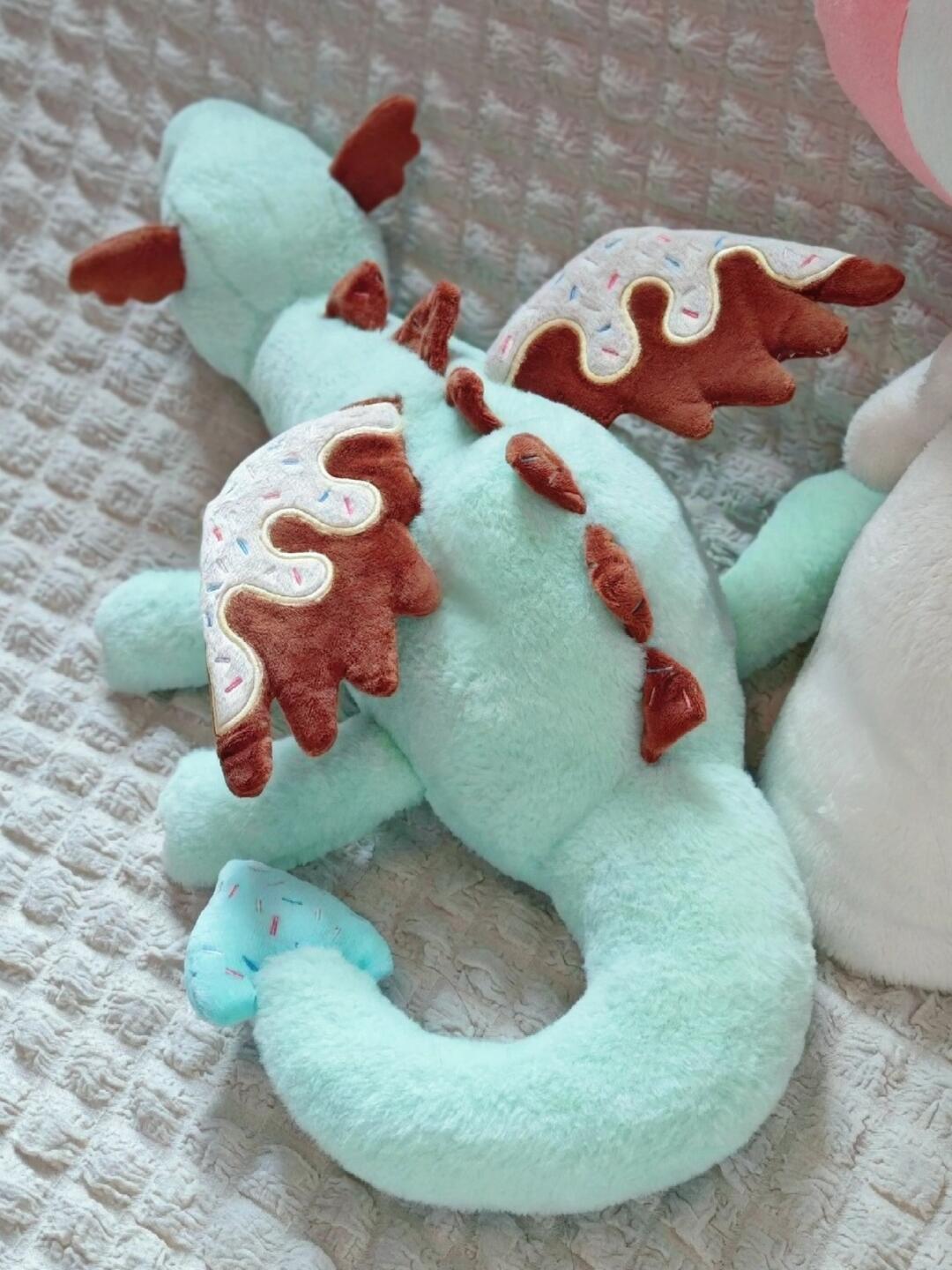 Stuffed Dragon PDF Sewing Pattern Sky Dragon Sewing Patterns Stuffed Toys Softies Baby Dragon Plushie Pattern DIY
