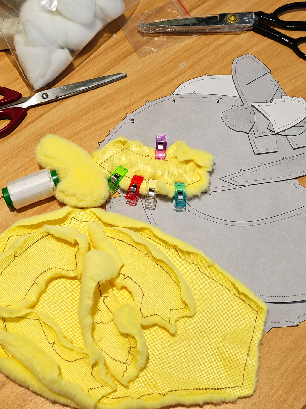 Sky Dragon sewing pattern digital PDF preview for making a plush dragon toy