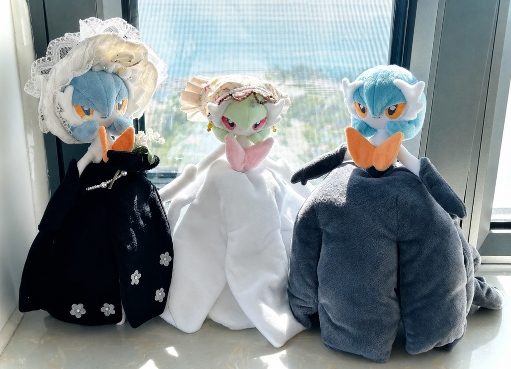 Gardevoir Plush Sewing Pattern PDF 3 variant 30cm