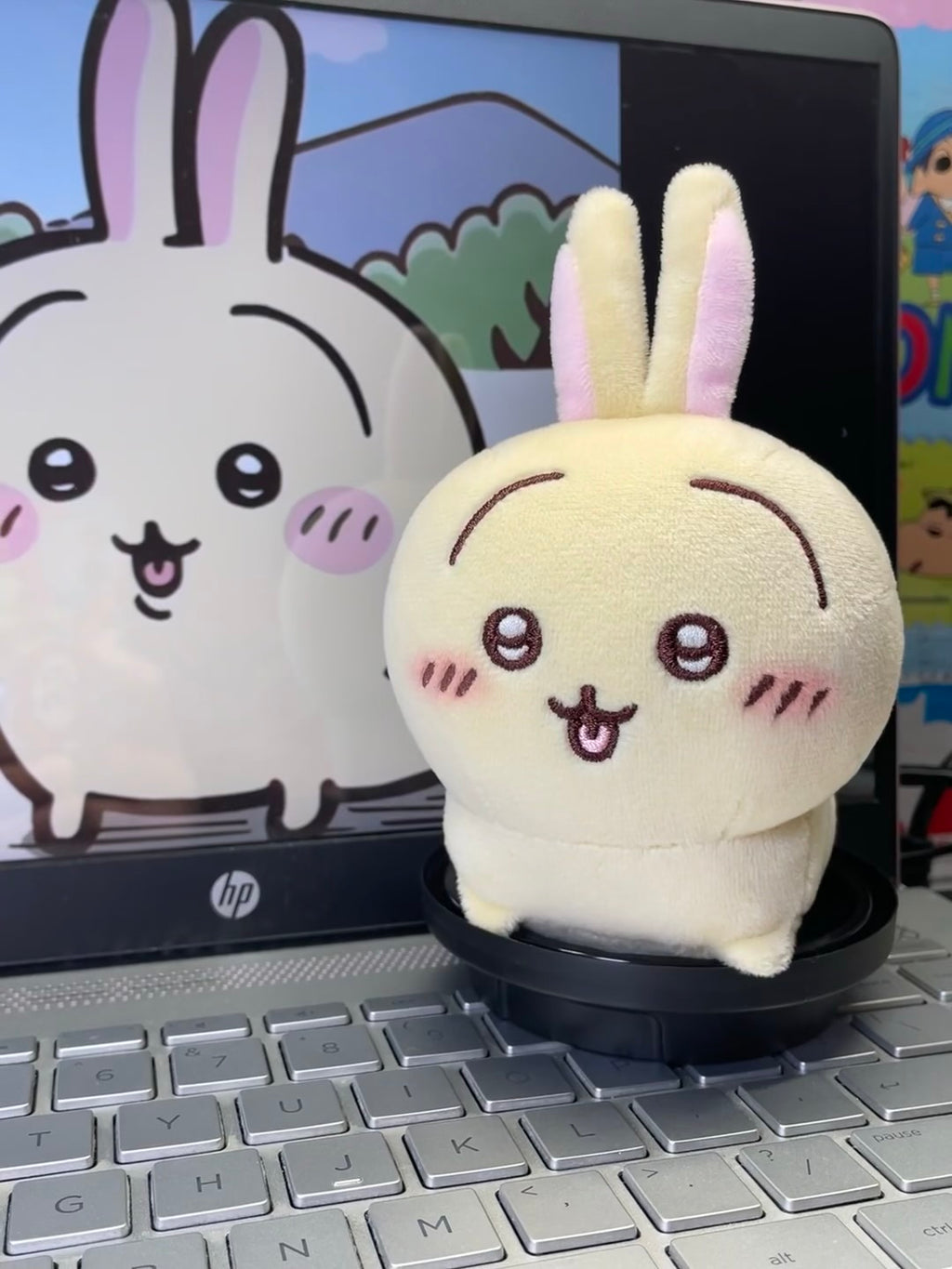 Chiikawa Usagi bunny plush sewing pattern finished plush angled front view