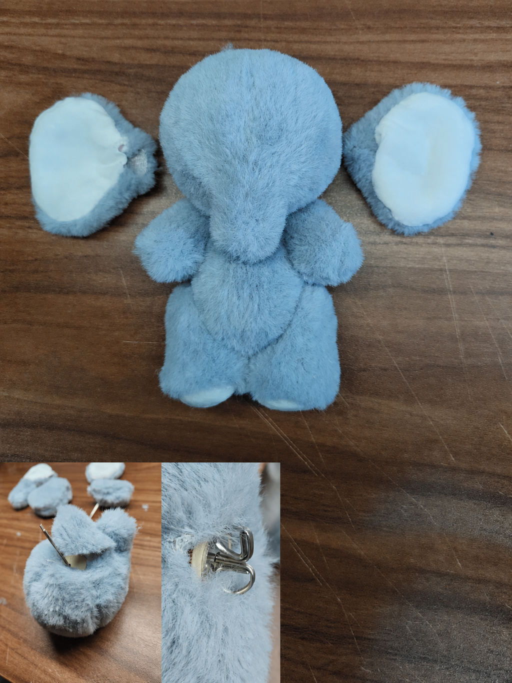 Elephant plush assembly step 7 without text