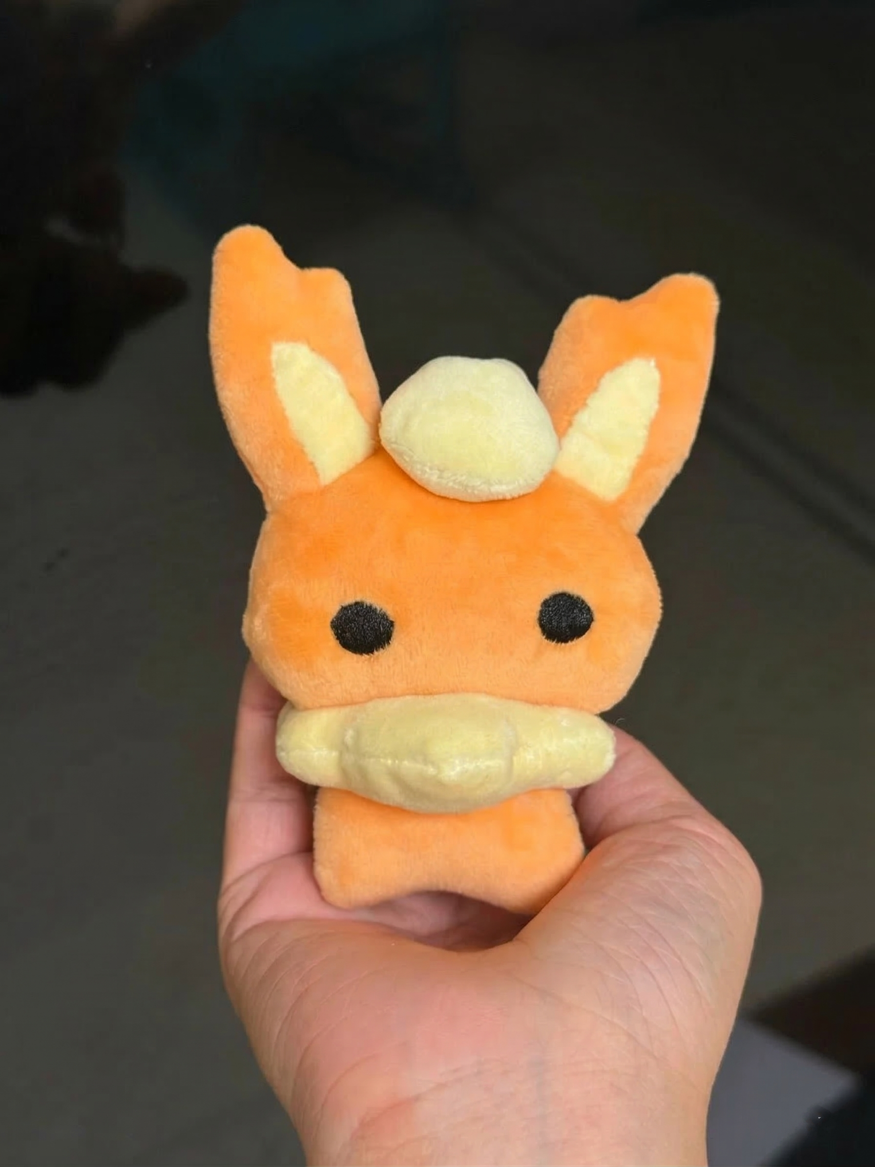 Flareon plush sewing pattern PDF featuring a handmade Eeveelution plush toy
Pokemon inspired Flareon plush sewing pattern with PDF template and step by step tutorial
