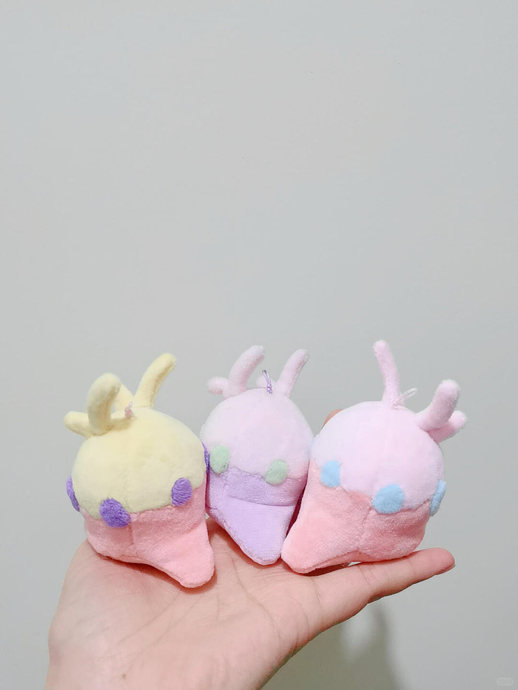 Mini Goomy plushies handmade keychain sewing pattern examples
