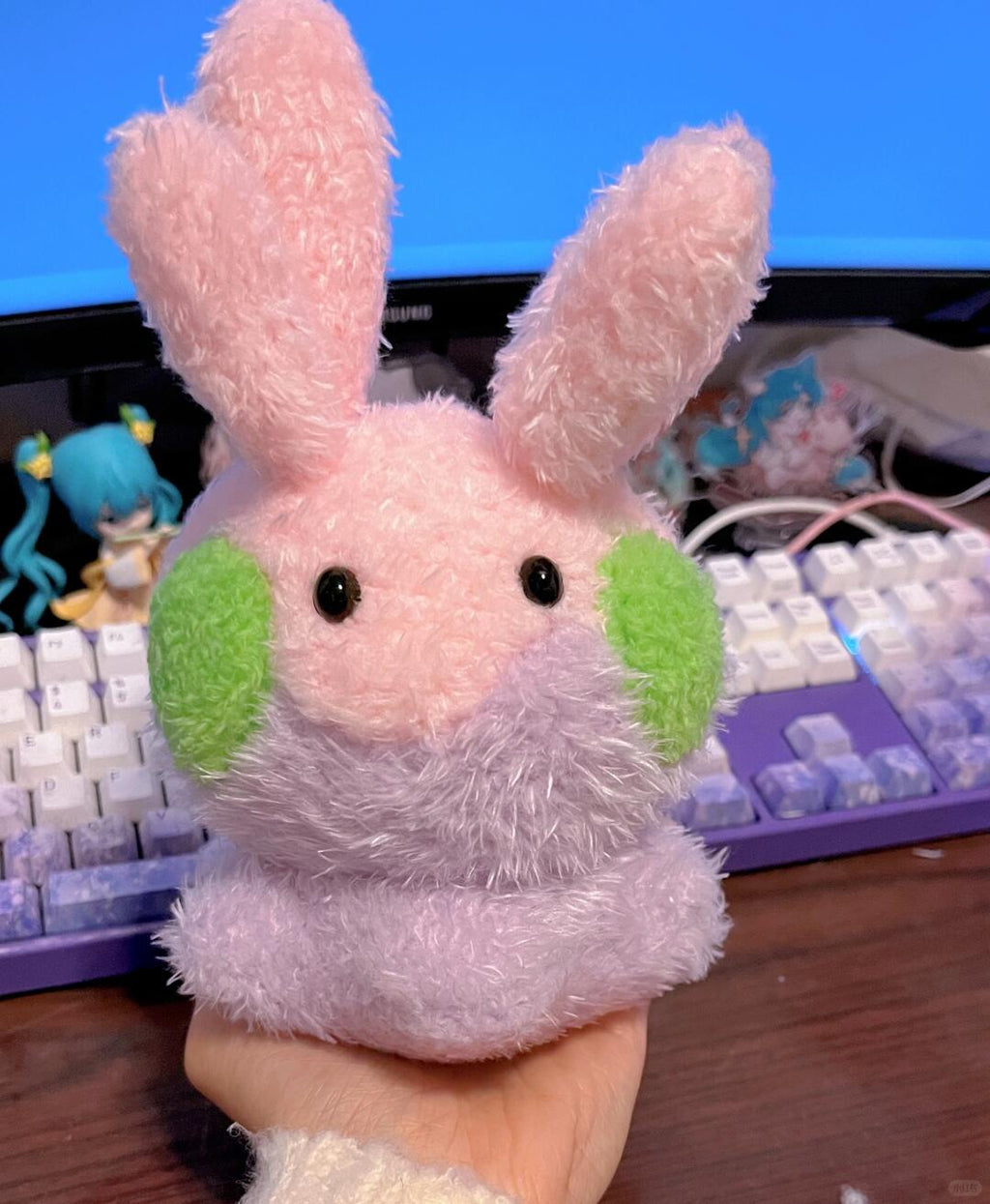 Mini Goomy plush keychain sewing pattern color variations