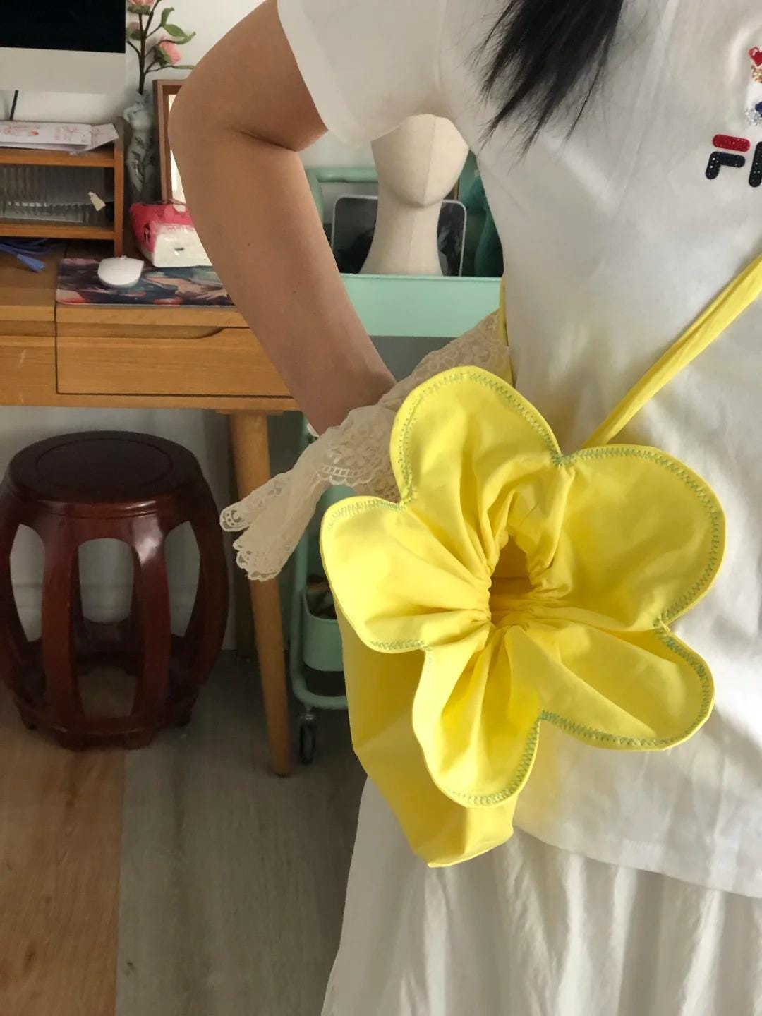 Flower Drawstring Bag Sewing Pattern, Petal Purse Pattern, Unique Crossbody Bag Pattern, Floral Shoulder Bag PDF, DIY Bag Pattern, Tutorial