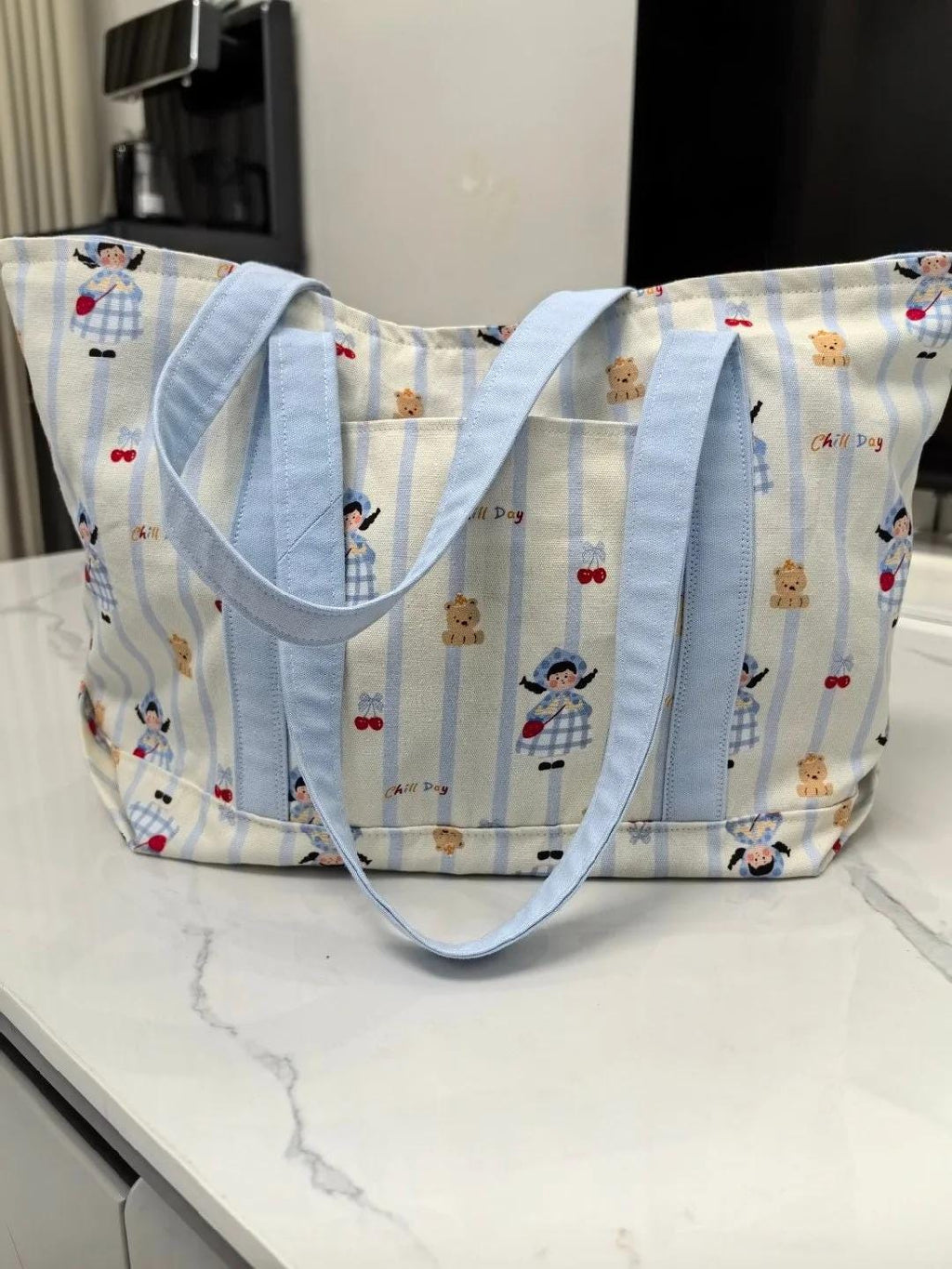 Large Canvas Beach Boat Tote Bag Sewing Pattern Easy Beach Bag Pattern with Step by Step Video Tutorial Grocery Bag Sewing Pattern PDF