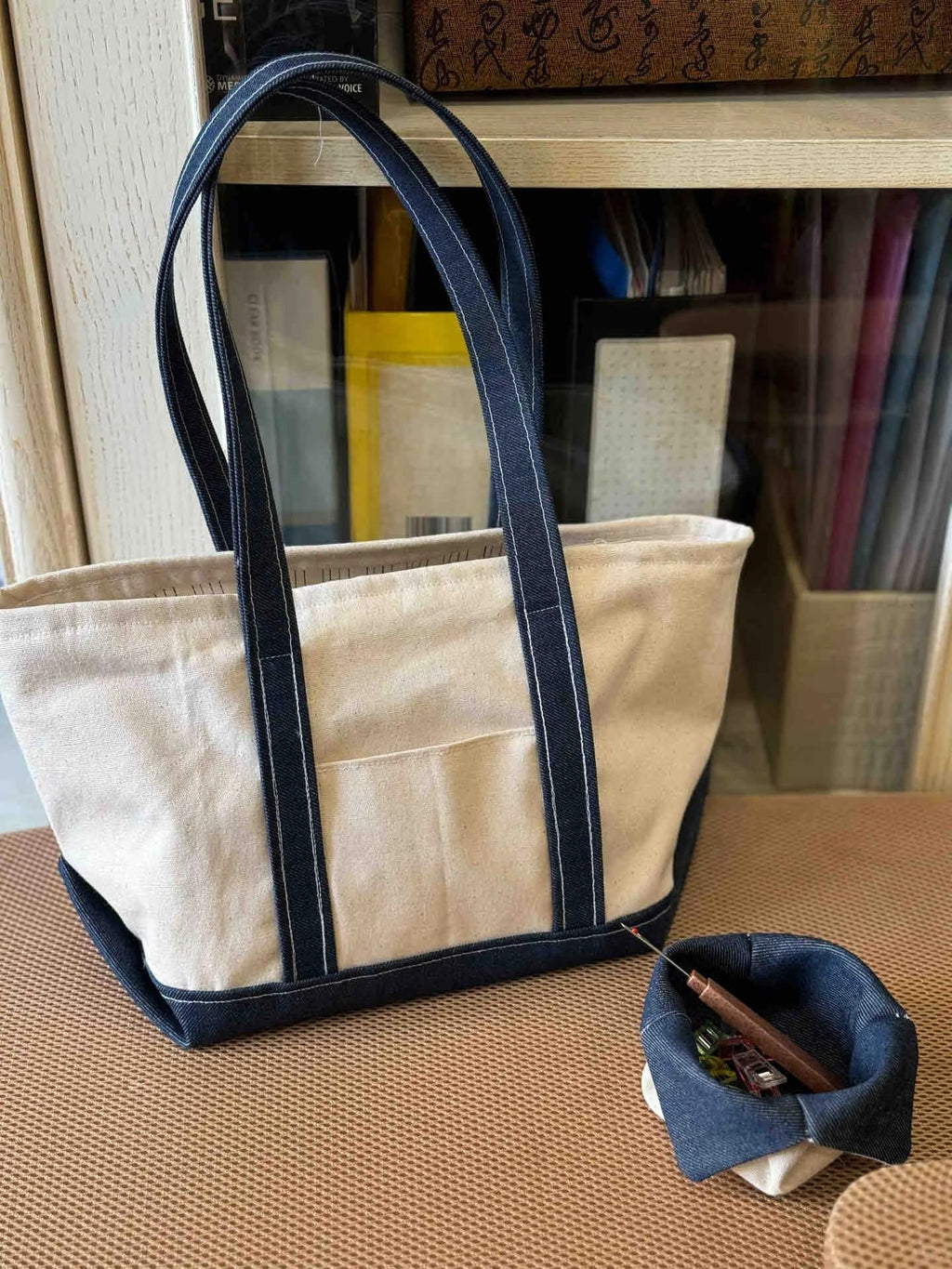 Large Canvas Beach Boat Tote Bag Sewing Pattern Easy Beach Bag Pattern with Step by Step Video Tutorial Grocery Bag Sewing Pattern PDF