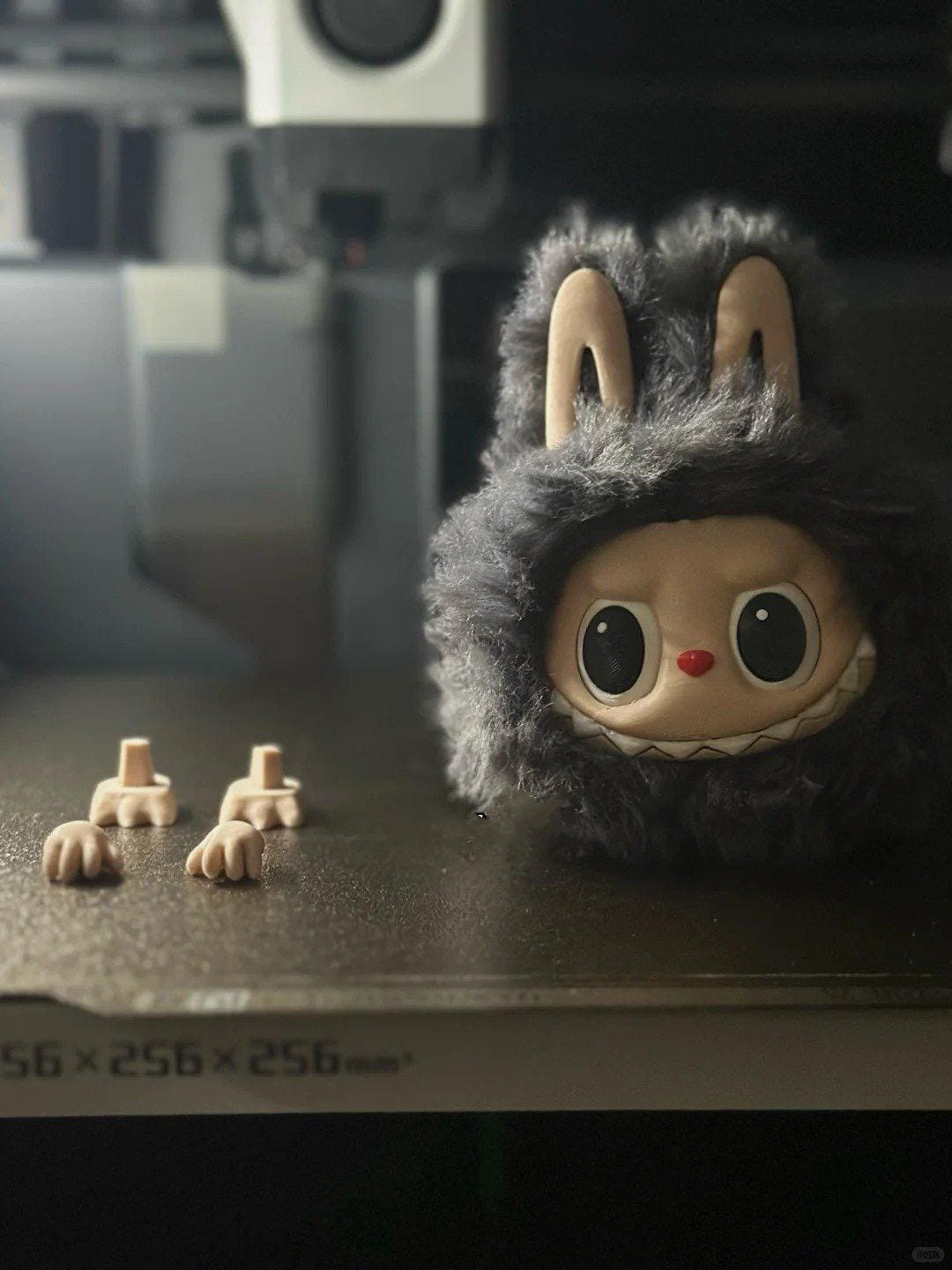 Standing Labubu 3D Model STL File, Labubu Bagcharm Keychain STL OBJ