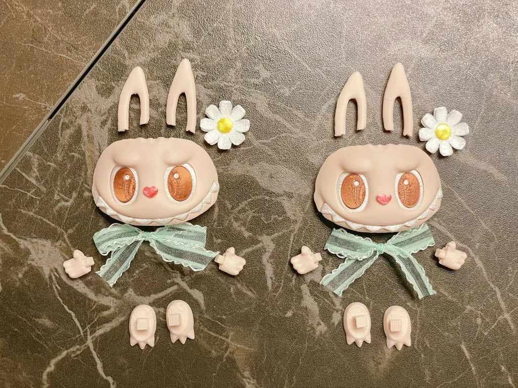 Standing Labubu 3D Model STL File, Labubu Bagcharm Keychain STL OBJ