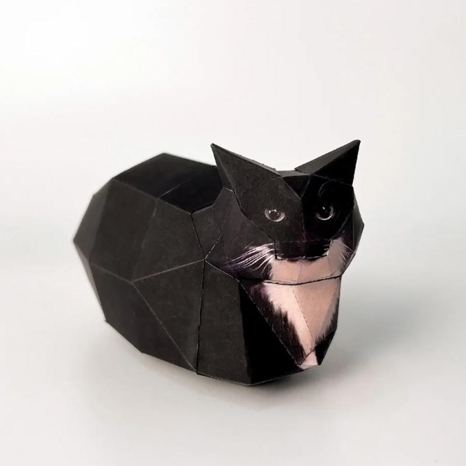 8 funny meme cat paper craft PDF Template, maxwell cat, happy cat, banana cat, apple cat, 8 printable paper craft bundle, memes, A4, DIY