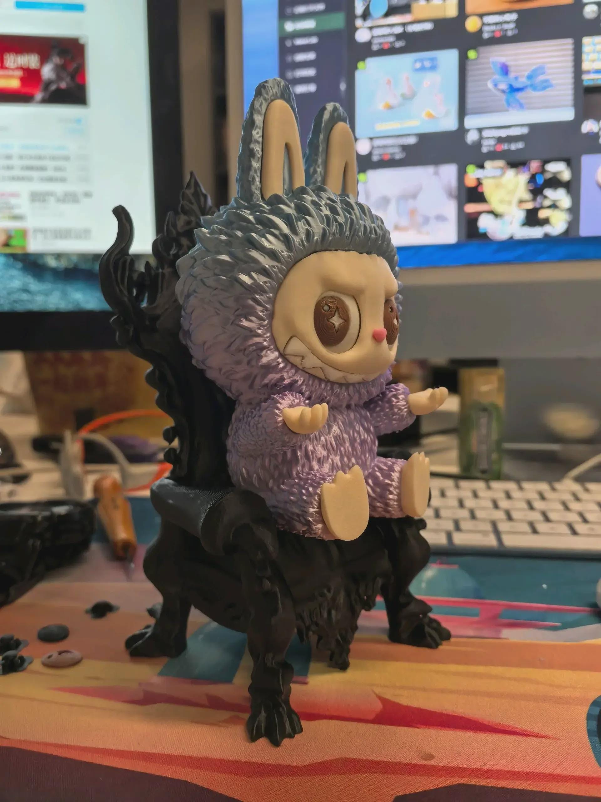 Labubu 3d Print Model STL File Labubu accessories, Labubu Face Changing 3D Printed Cutter Labubu Accessories Labubu Bagcharm Gift for Kids