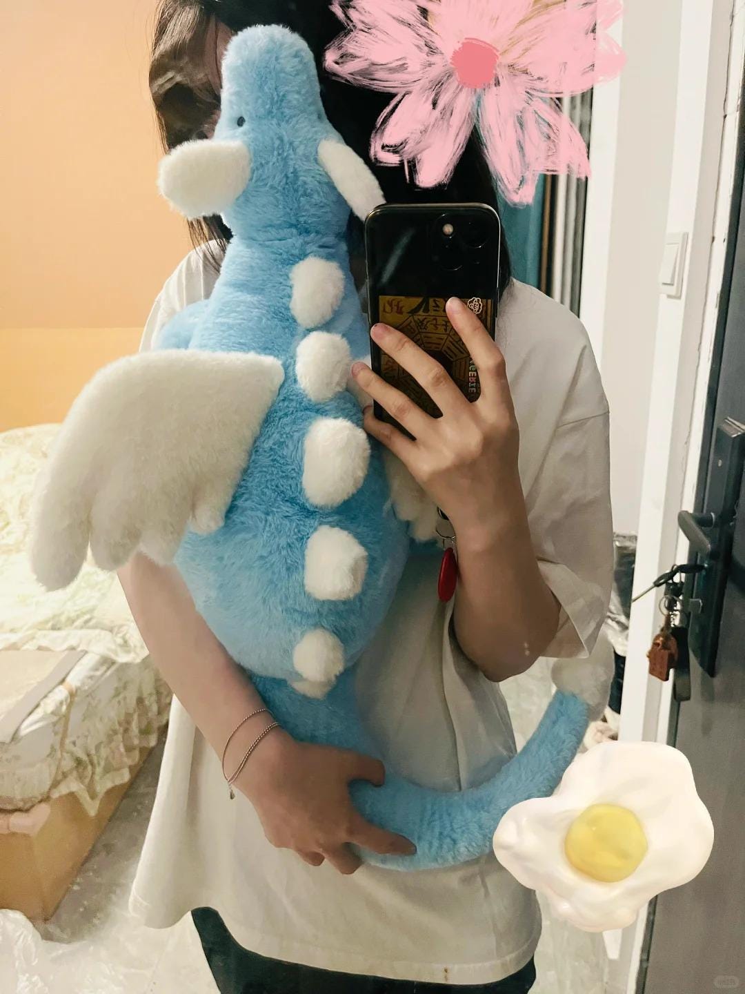 Stuffed Dragon PDF Sewing Pattern Sky Dragon Sewing Patterns Stuffed Toys Softies Baby Dragon Plushie Pattern DIY