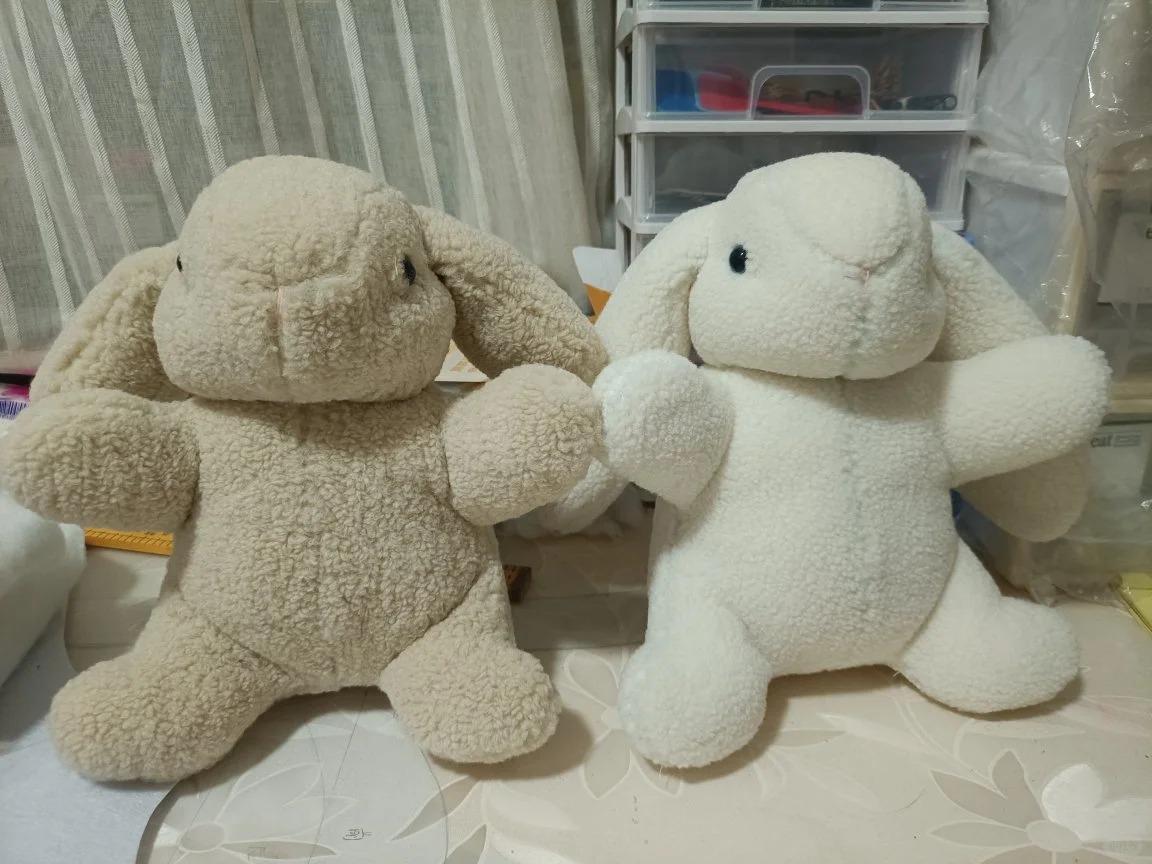 Stuffed Lop-eared Bunny Sewing Pattern with Photo Tutorial, Rabbit Sewing Patterns, Stuffed Toys Realistic Bunny Soft Toy Pattern