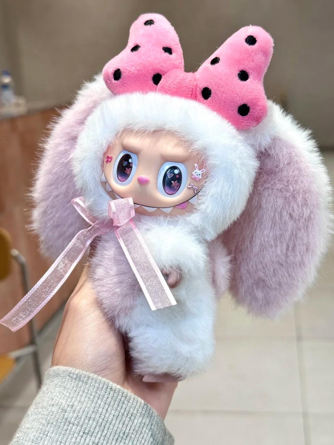 Labubu Dog Sewing Pattern with Video Tutorial, Labubu Plush Outfit DIY Pattern, Bag Charm Labubu Accessories