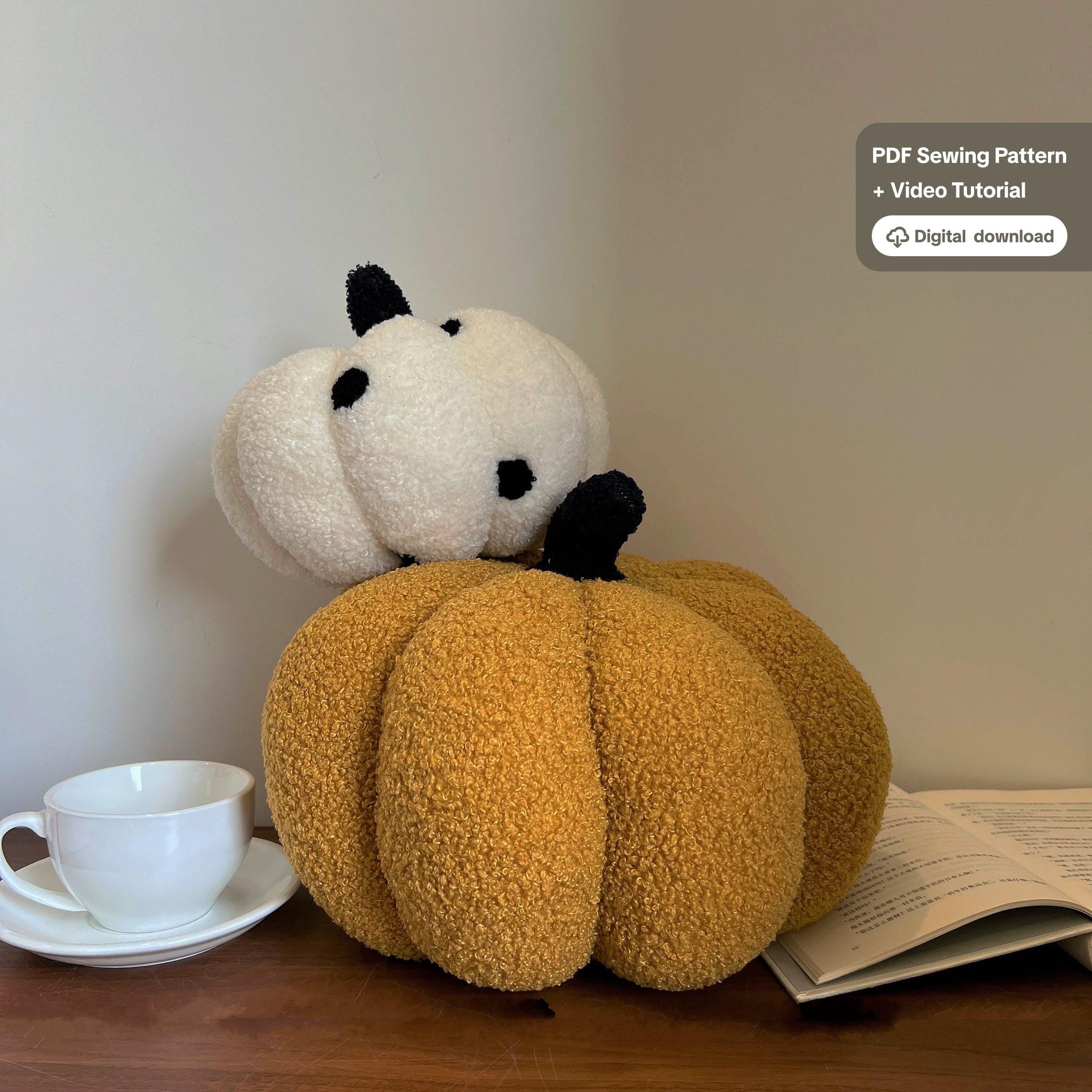 Halloween Pumpkin PDF Sewing Pattern Pumpkin Halloween Pattern Stuffed Toys Thanksgiving Decor Softies Pattern Pumpkin Sewing Thanksgiving