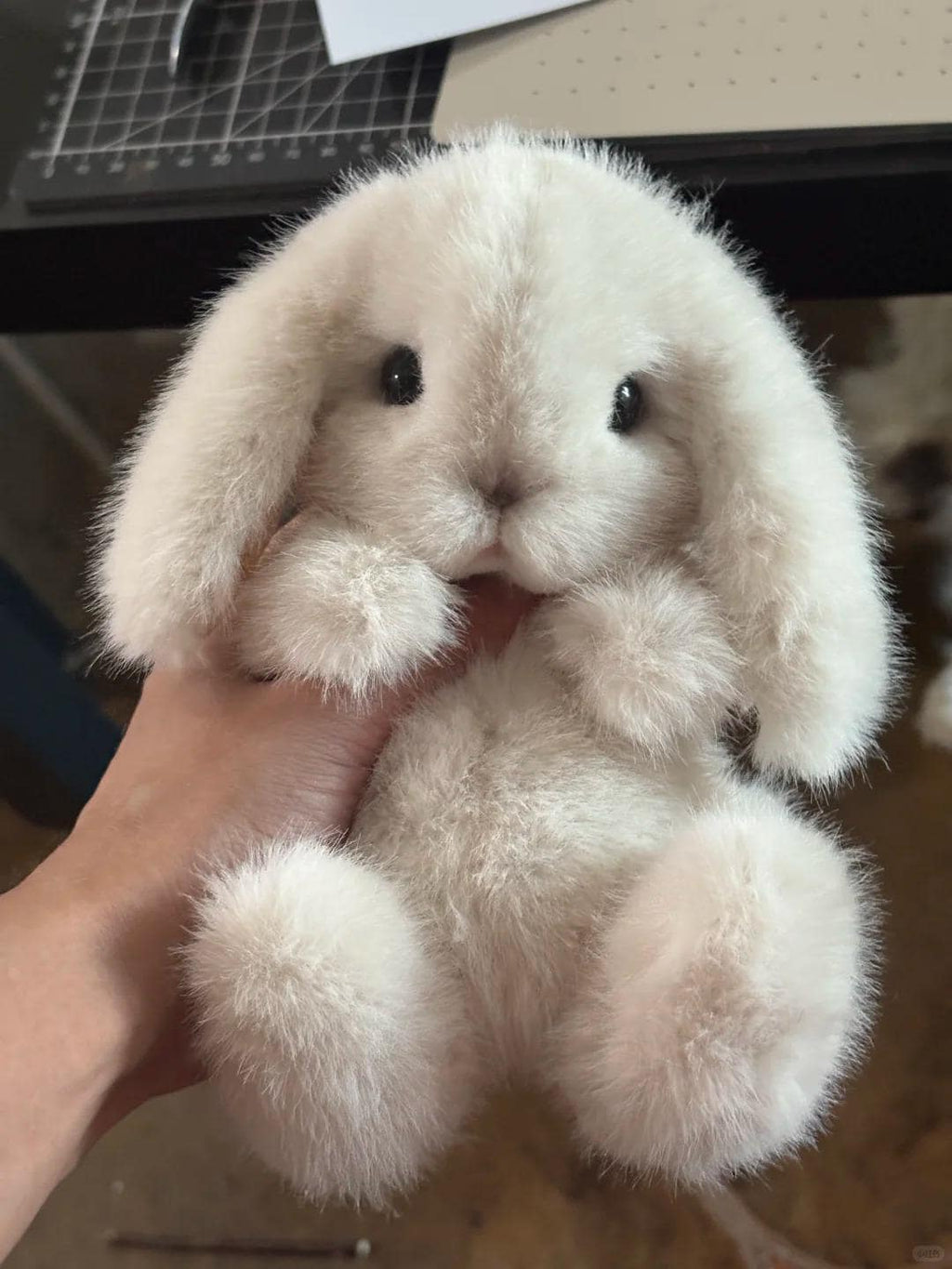 Stuffed Lop-eared Bunny Sewing Pattern with Photo Tutorial, Rabbit Sewing Patterns, Stuffed Toys Realistic Bunny Soft Toy Pattern